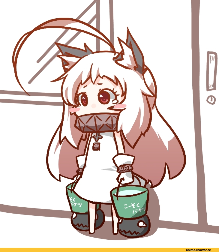 Northern Ocean Hime, Kantai Collection, Неко, Animal Ears, Anime