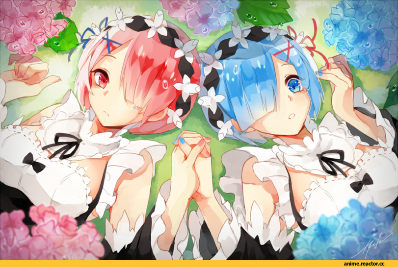 Re Zero Kara Hajimeru Isekai Seikatsu, Rem (re zero), Ram (Re Zero), h-yde, Anime