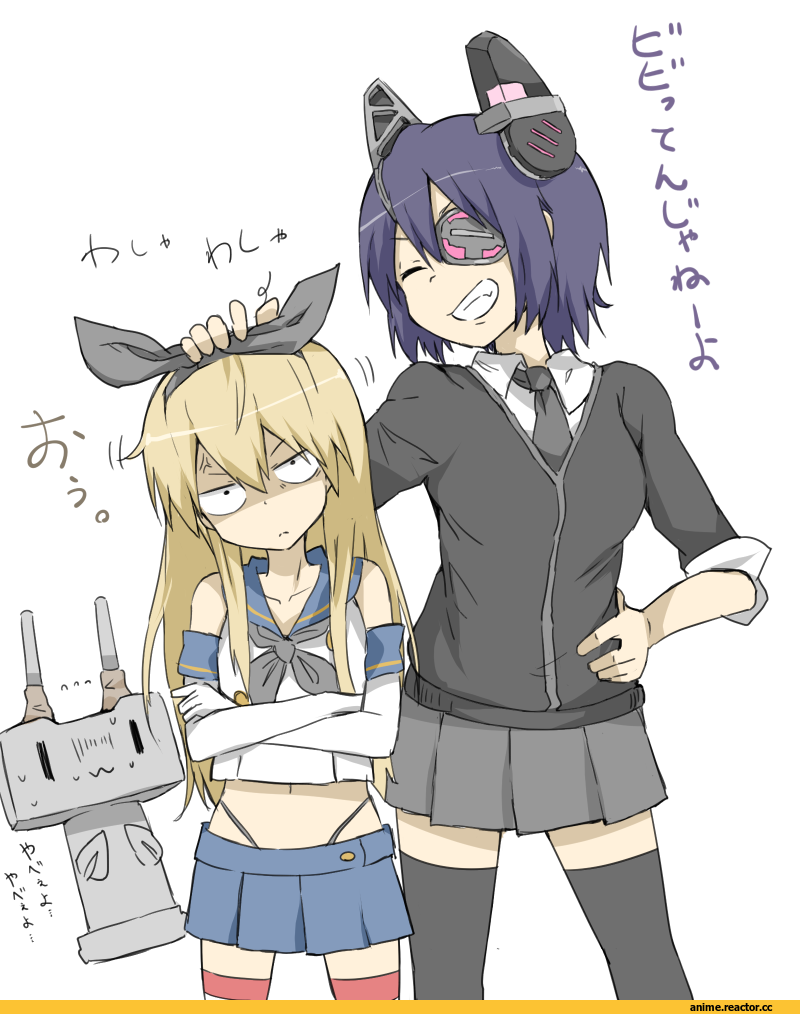 shimakaze (kantai collection), Kantai Collection, tenryuu (kantai collection), Anime