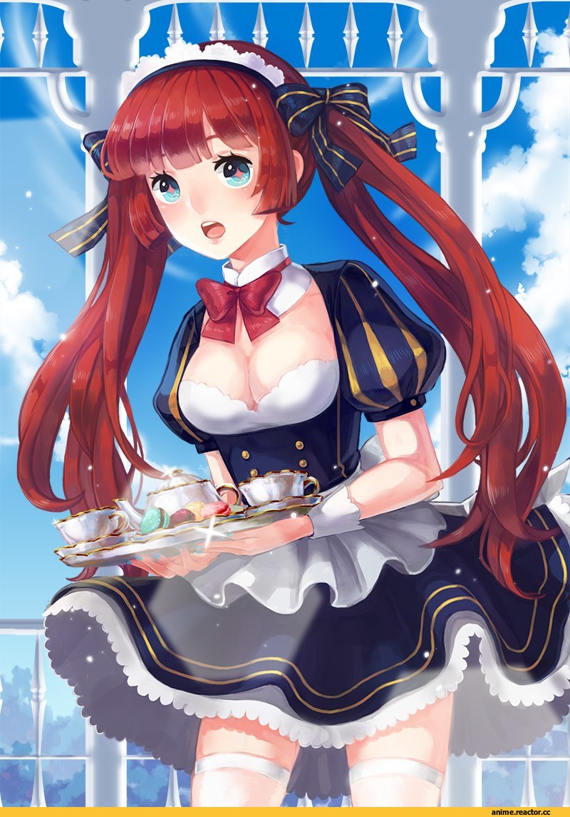 горничная, красавица, art, красивые картинки, няшка, Anime