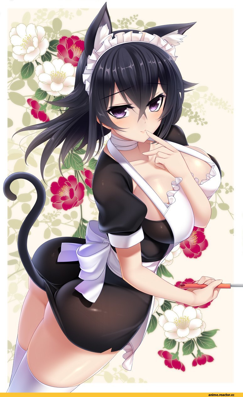 Animal Ears, красивые картинки, горничная, няшка, neko, Anime