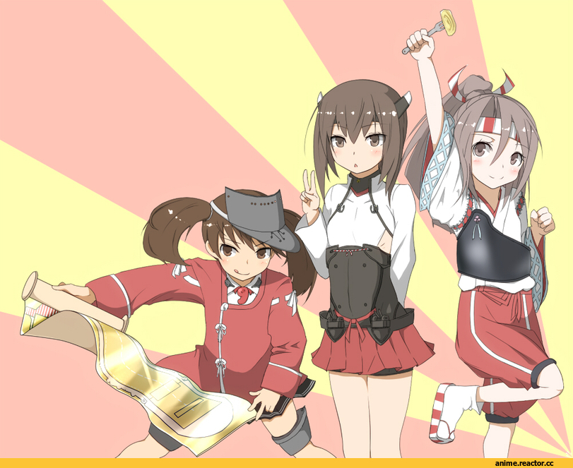ball (minicake), DFC, Ryuujou, Kantai Collection, Taihou, Zuihou, Anime