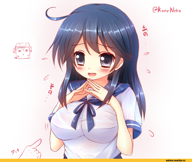 Ushio (Kantai Collection), Kantai Collection, Ryuujou, kane-neko, Anime