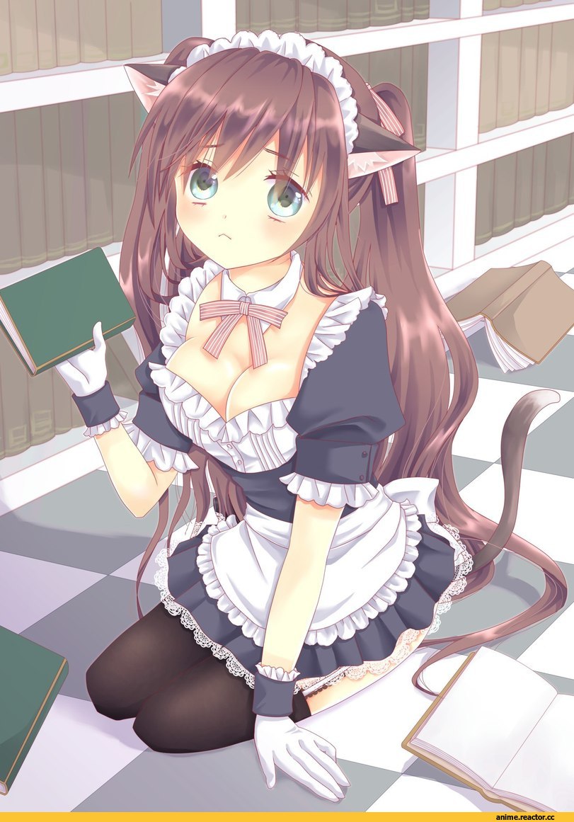 Animal Ears, красивые картинки, горничная, neko, Anime