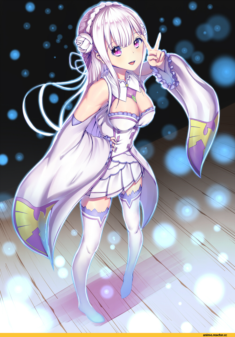 Re Zero Kara Hajimeru Isekai Seikatsu, Emilia (re zero), sapphire, Anime