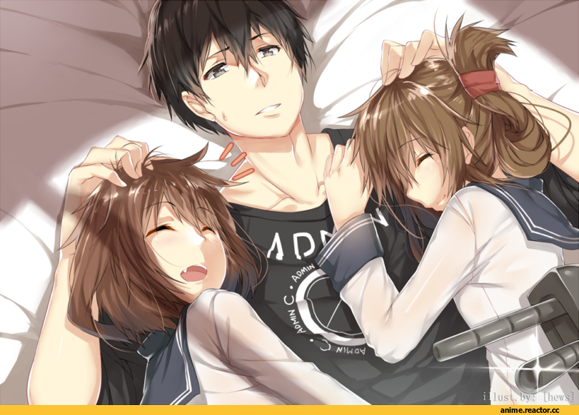 Kantai Collection, Hews, Anime Art, Ikazuchi, Inazuma (Kantai Collection), Anime