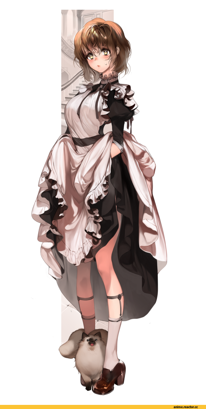 Anime Art, predator (hidden predator), Maid, Anime