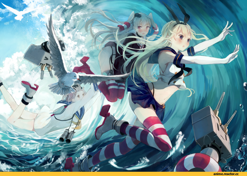 shimakaze (kantai collection), Kantai Collection, Amatsukaze (Kantai Collection), Anime