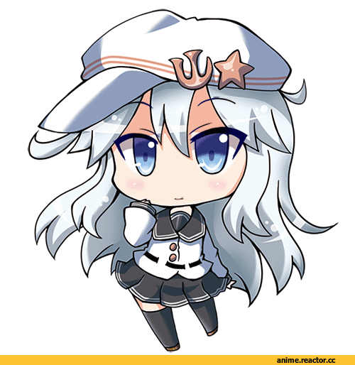 chibi, Verniy, Kantai Collection, Anime Гифки, Anime