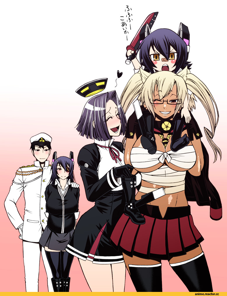 Kantai Collection, Tenryuu, Musashi (Kantai Collection), Tatsuta, Admiral (Kantai Collection), Anime