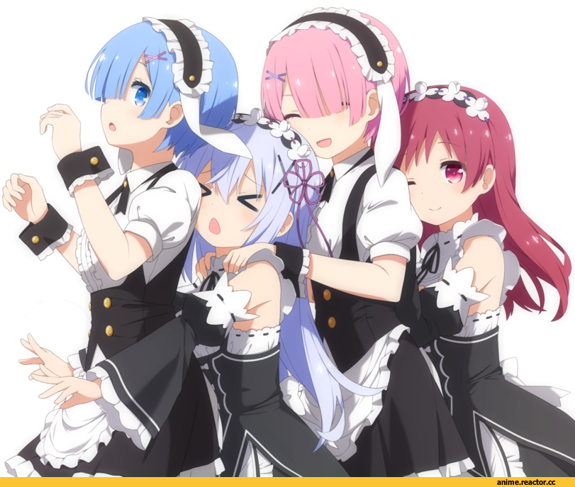 Re Zero Kara Hajimeru Isekai Seikatsu, Kafuu Chino, natsu megumi, Rem (re zero), Ram (Re Zero), Tarao, Gochuumon wa Usagi Desu ka?, Anime