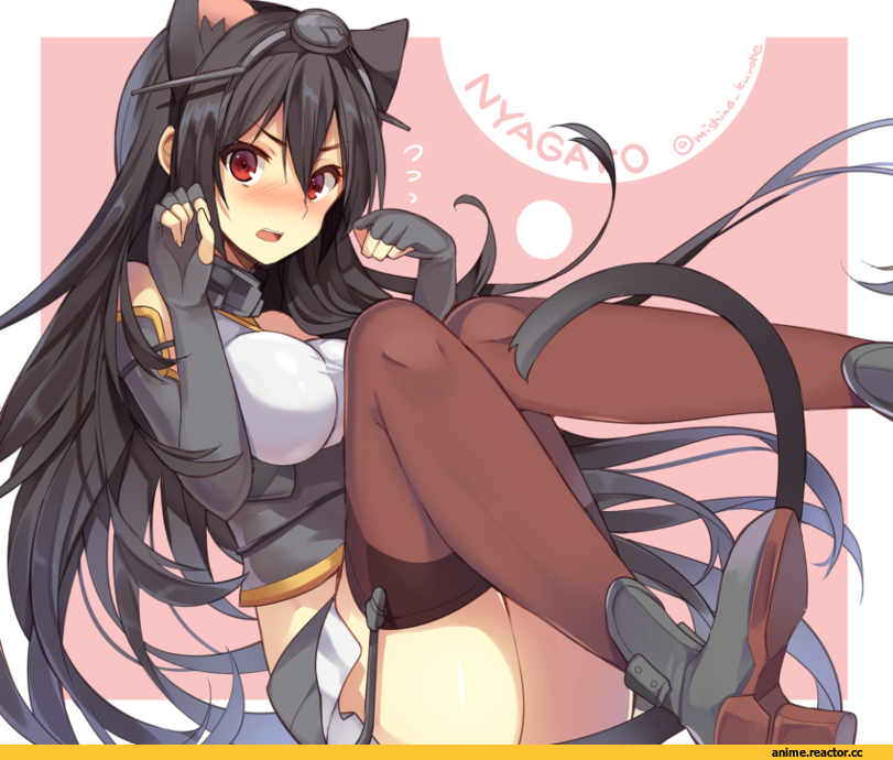 Nagato (Kantai Collection), Kantai Collection, Animal Ears, Неко, Anime