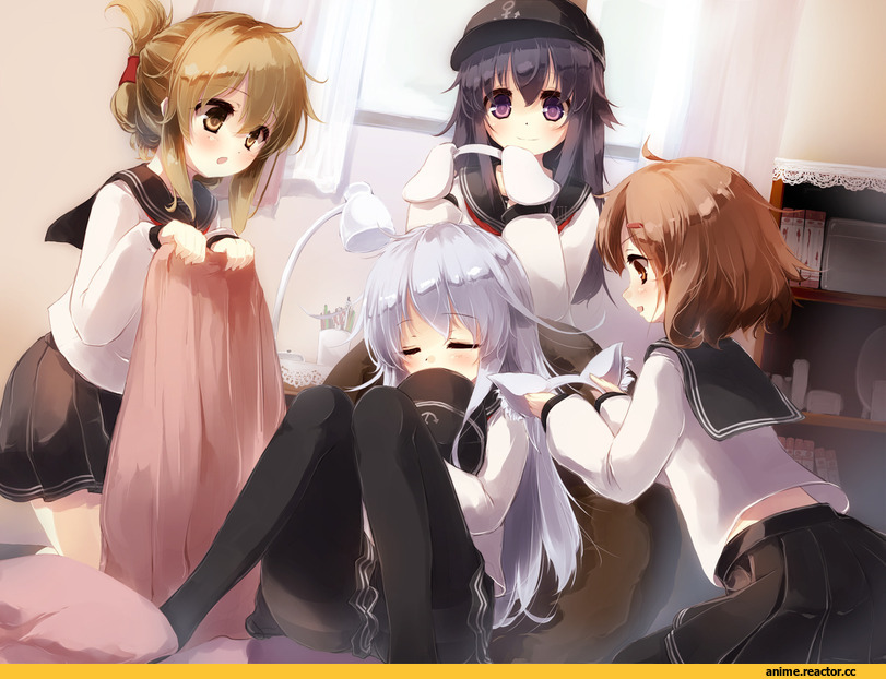 Kantai Collection, Hibiki (Kantai Collection), Akatsuki, Ikazuchi, Inazuma (Kantai Collection), Anime