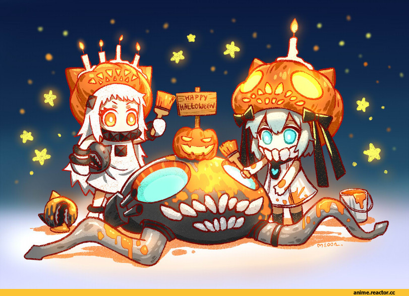 Kantai Collection, Northern Ocean Hime, Re-class Battleship, Halloween, Wo-Class Aircraft Carrier , Anime