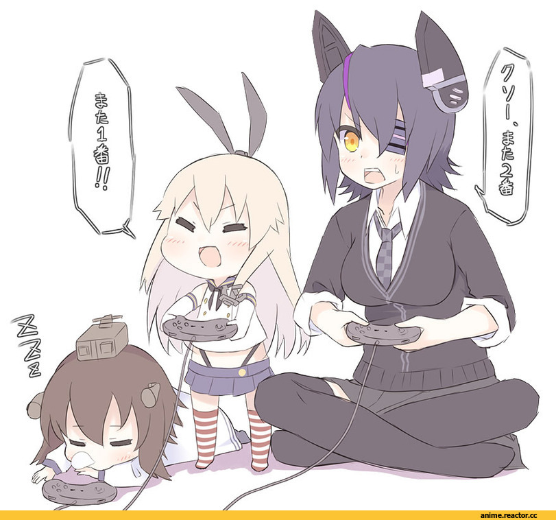 Kantai Collection, Tenryuu, Shimakaze, Yukikaze (Kantai Collection), Anime