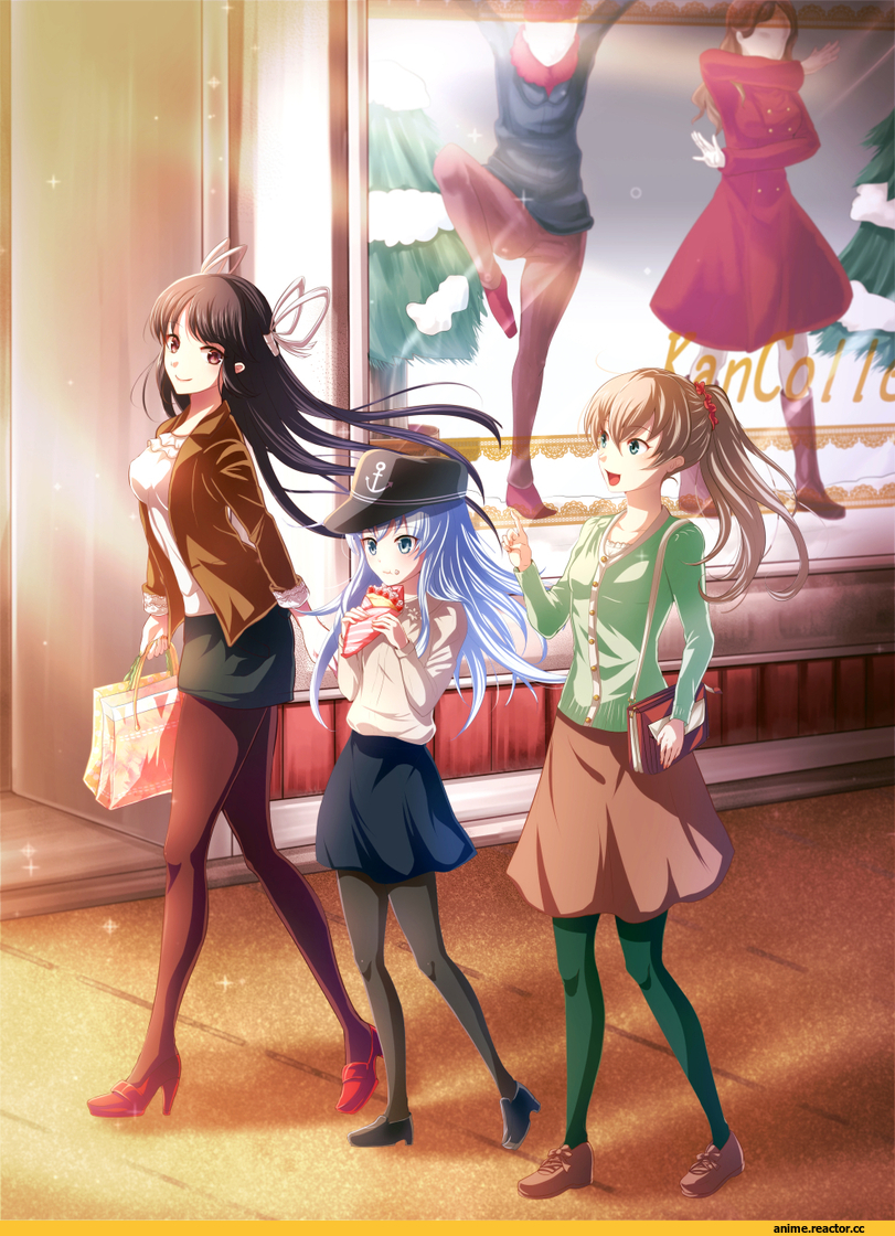 Kantai Collection, Hiyou (Kantai Collection), Hibiki (Kantai Collection), Kumano, Anime
