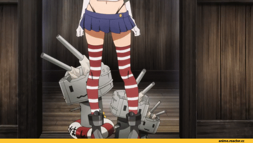 Shimakaze, Kantai Collection, гифки, Anime