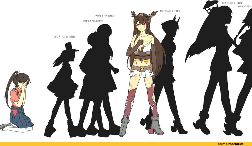 Kantai Collection, bai lao shu, Akagi (Kantai Collection), Houshou (Kantai Collection), Kaga (Kantai Collection), Musashi (Kantai Collection), Nagato (Kantai Collection), Ryuujou, Yamato (Kantai Collection), Anime