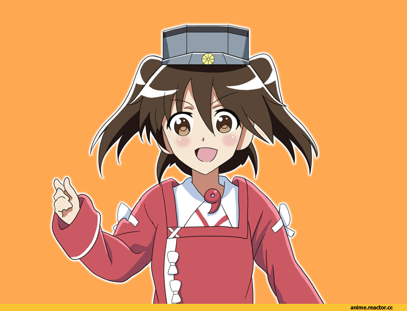 Kantai Collection, Mikakunin de Shinkoukei, Ryuujou, Anime Гифки, Anime