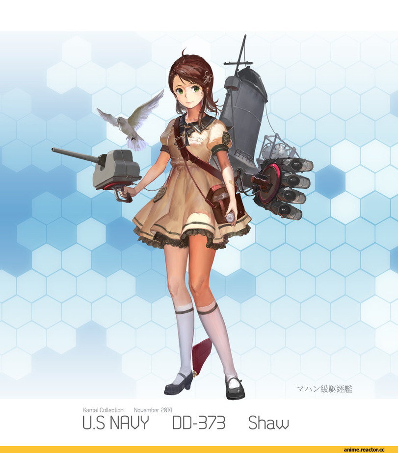 Kantai Collection, uss shaw (dd-373), Anime