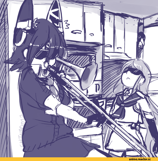 when the admiral isn’t home, Tenryuu, Kantai Collection, Samidare, Anime
