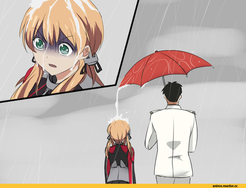 Kantai Collection, Gekkan Shoujo Nozaki-kun, Prinz Eugen, Admiral (Kantai Collection), crossover, Anime