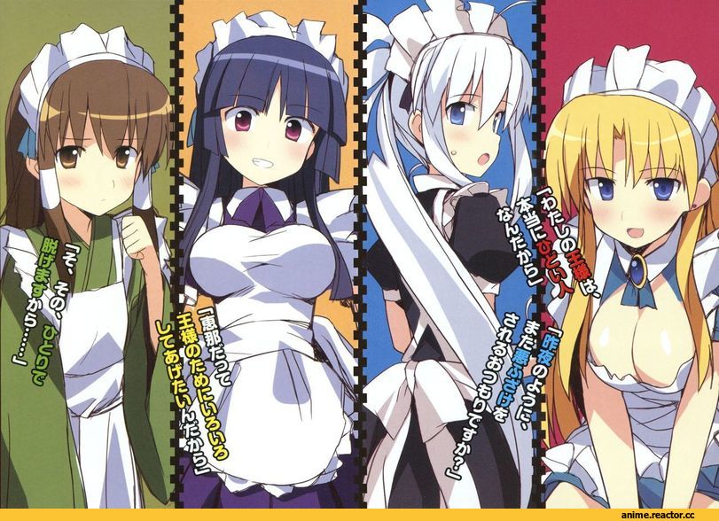 Campione!, erika brandelli, maria yuri, liliana kraniczar, Maid, горничные, мейдо, Anime