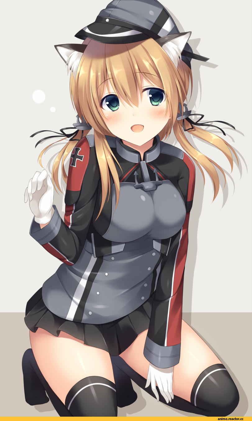 Prinz Eugen, Kantai Collection, nekomimi, Animal Ears, Anime