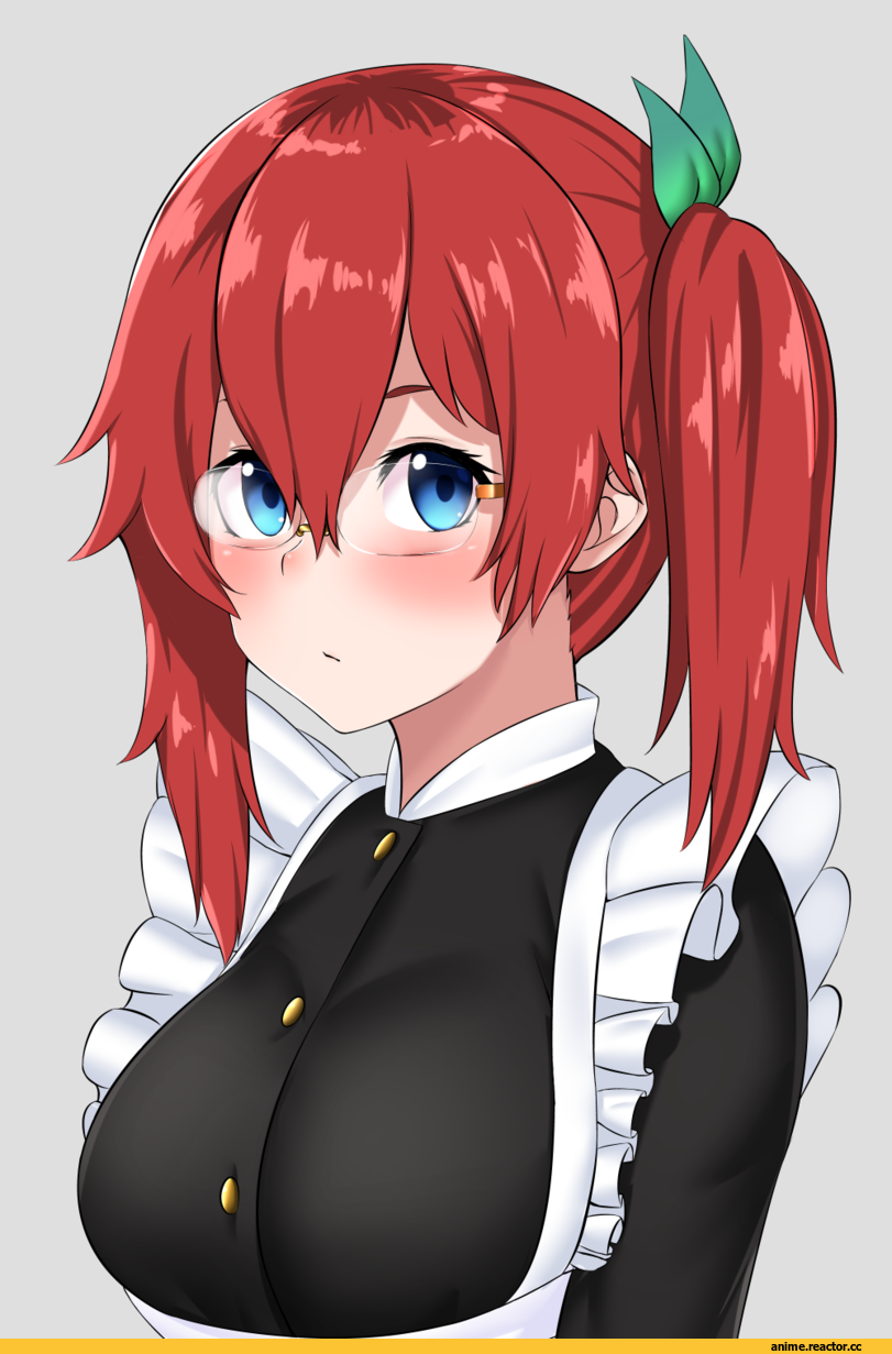 hakuduki18, Anime Original, Anime Art, Maid, Megane, Anime