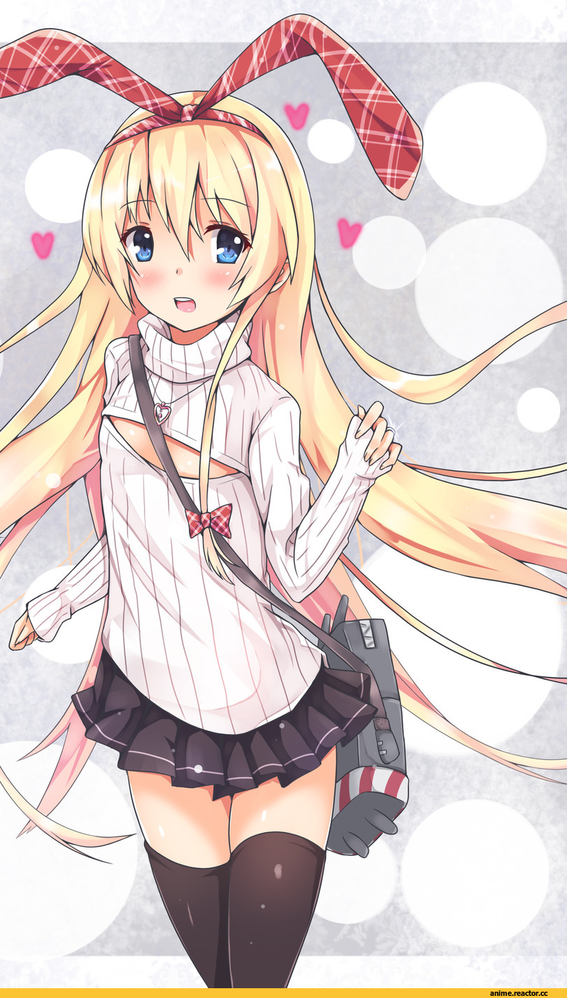 Kantai Collection, Shimakaze, Open-Chest Sweater, Anime