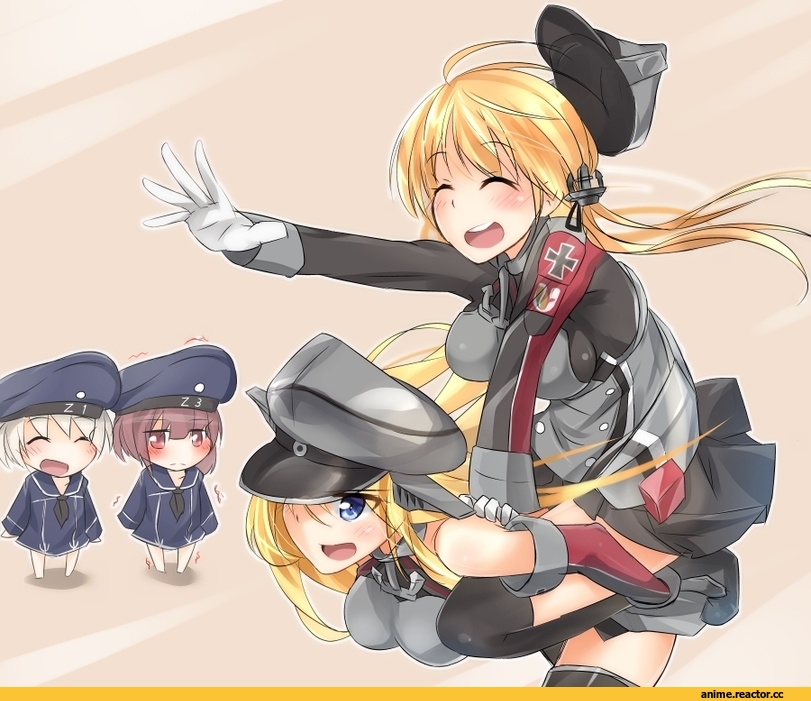 Bismarck (Kantai Collection), Kantai Collection, Prinz Eugen, Z1 Leberecht Maass (Kantai Collection), Z3 Max Schultz (Kantai Collection), Anime