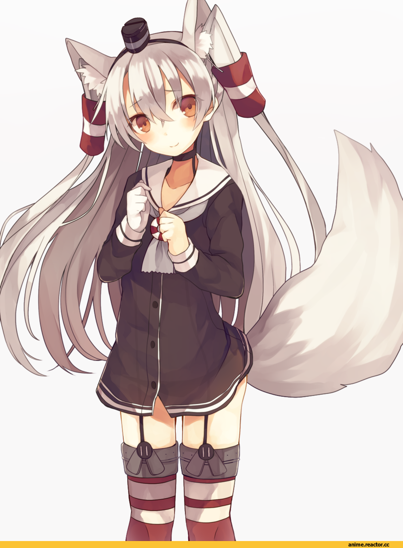 Amatsukaze (Kantai Collection), Kantai Collection, Kitsune, Animal Ears, Anime