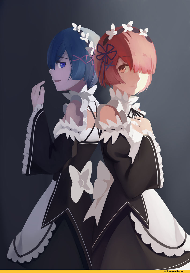 Ram (Re Zero), Re Zero Kara Hajimeru Isekai Seikatsu, Rem (re zero), shigeru orange, Anime