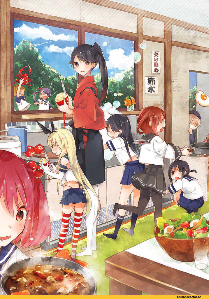 Kantai Collection, Houshou (Kantai Collection), Shimakaze, Ikazuchi, Akebono, Fubuki (Kantai Collection), Oboro (Kantai Collection), Sazanami (Kantai Collection), Ushio (Kantai Collection), Z1 Leberecht Maass (Kantai Collection), Anime