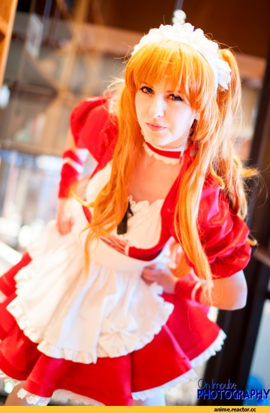 DarkFelicia, Anime Cosplay, Asuka Langley, Evangelion, Maid, Anime