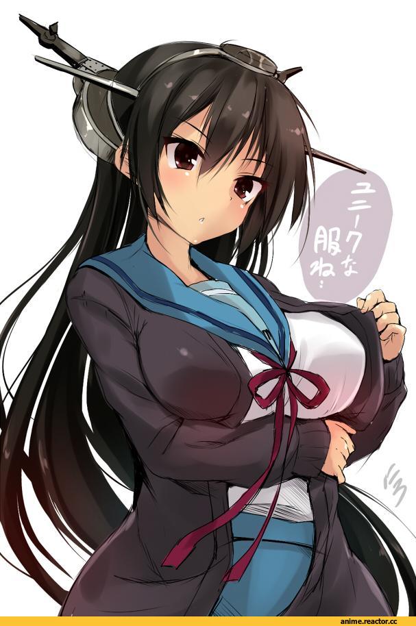Nagato Yuki, Меланхолия Харухи Судзумии, Nagato (Kantai Collection), Kantai Collection, Nironiro, Anime