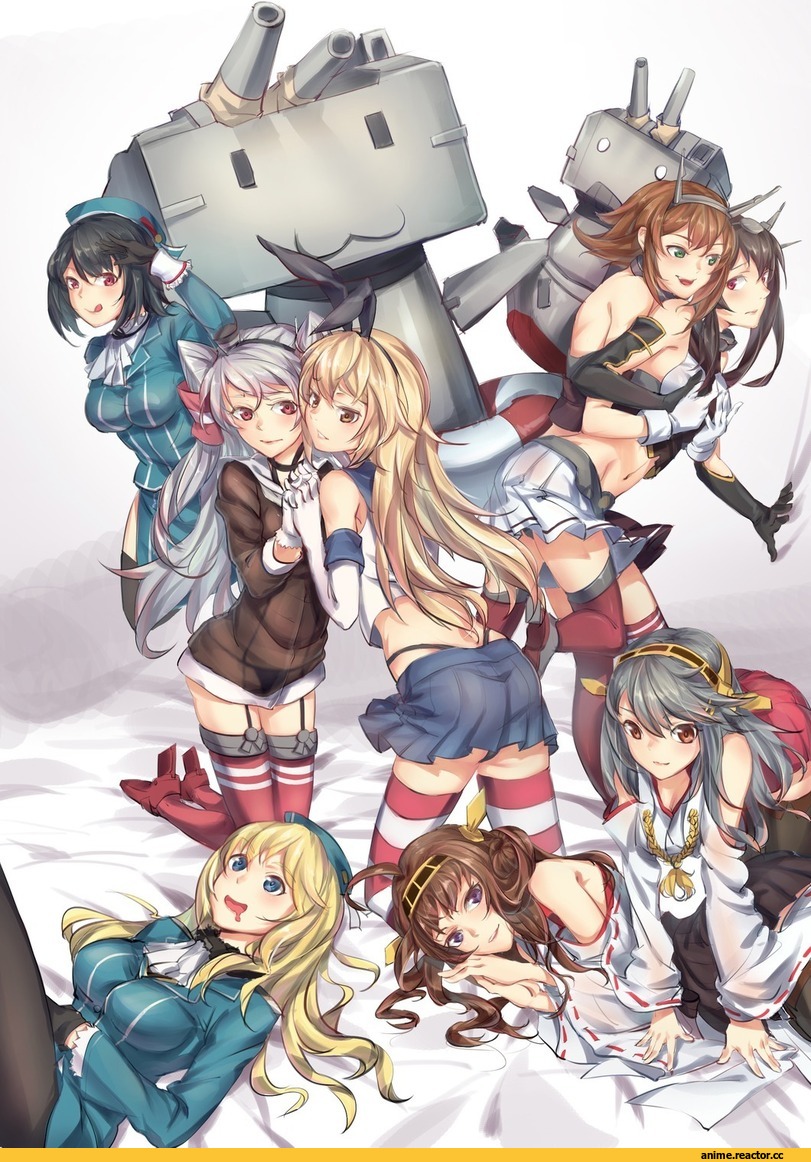 Kantai Collection, Atago (Kantai Collection), Mutsu (Kantai Collection), Takao (Kantai Collection), Amatsukaze (Kantai Collection), Haruna (Kantai Collection), Shimakaze, Nagato (Kantai Collection), Kongou (Kantai Collection), Anime