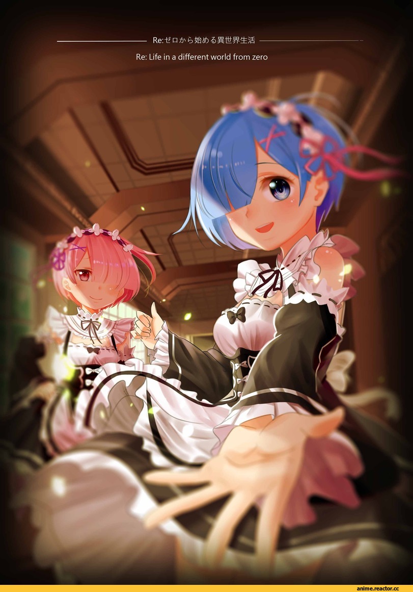 Re Zero Kara Hajimeru Isekai Seikatsu, Rem (re zero), Ram (Re Zero), 豪D (artist), Anime