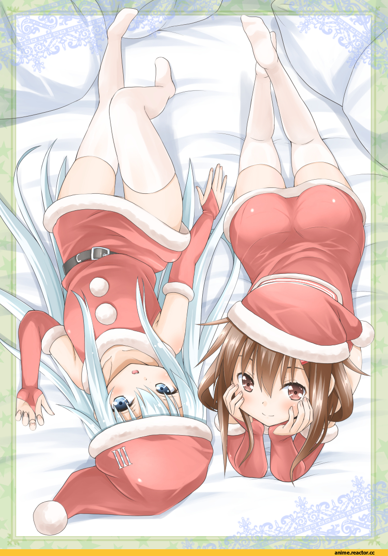 Kantai Collection, Ikazuchi, Hibiki (Kantai Collection), Anime Christmas, Anime