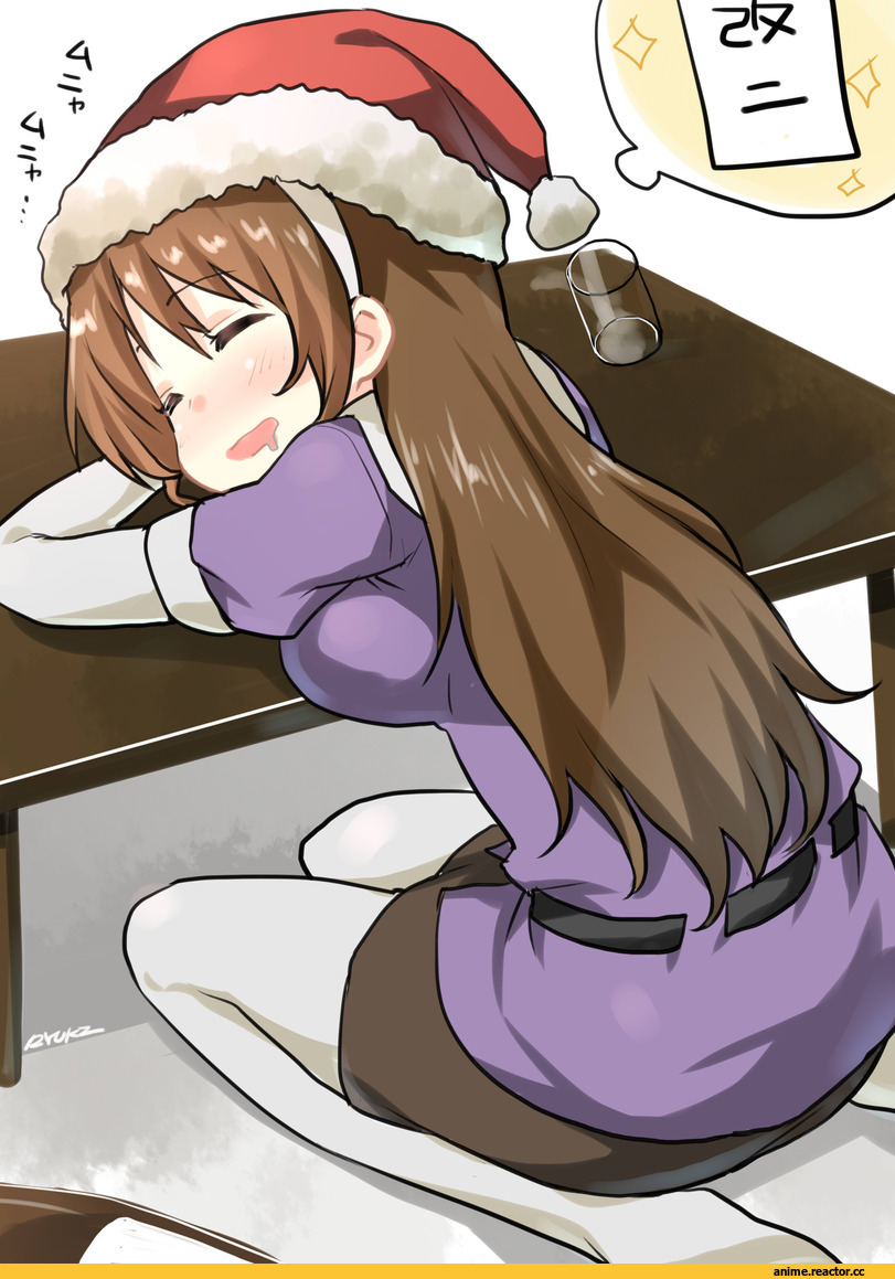 Anime Art, Kantai Collection, Ashigara (kantai collection), Anime Christmas, Anime