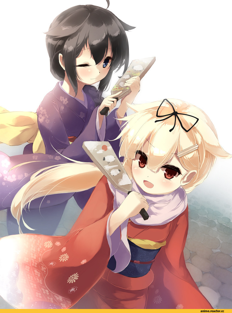 Kantai Collection, yuudachi (kantai collection), Yukata, Shigure (Kantai Collection), Anime