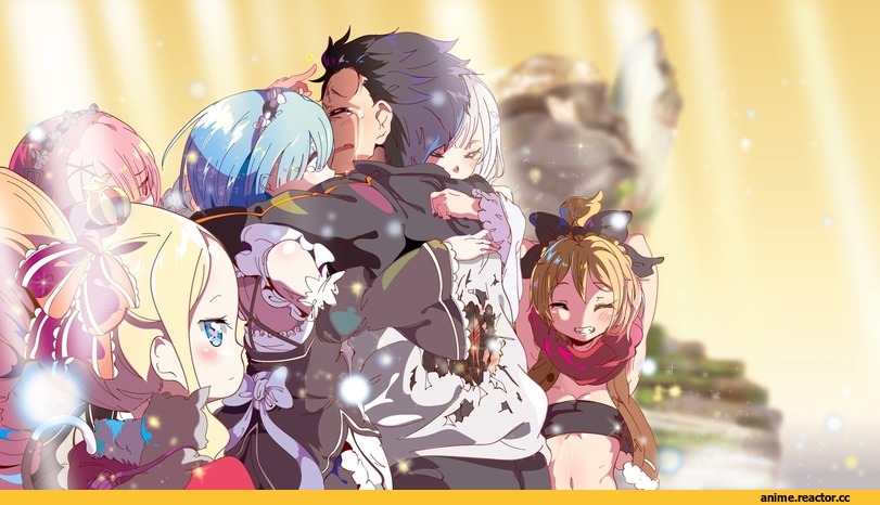 Re Zero Kara Hajimeru Isekai Seikatsu, Emilia (re zero), Natsuki Subaru, Rem (re zero), Ram (Re Zero), Beatrice (Re Zero), Felt (re zero), Pack (re zero), kenkou3733, Anime