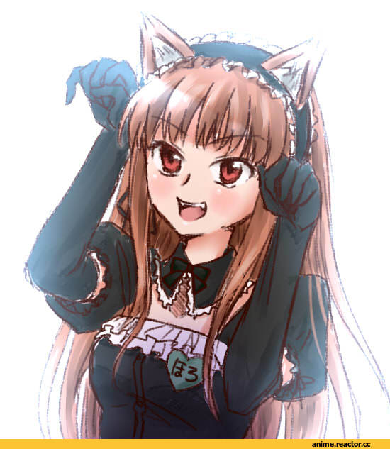 Spice and Wolf, Inumimi, Animal Ears, Horo, wolf, Anime Art, Maid, Anime