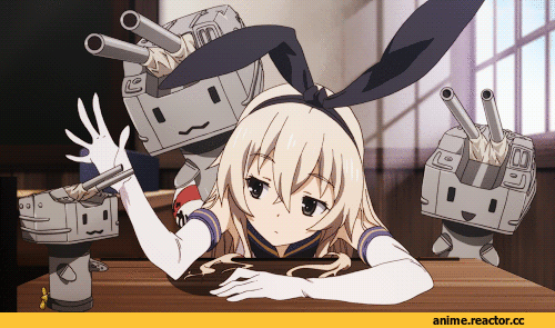 Kantai Collection, Shimakaze, Anime Гифки, Anime