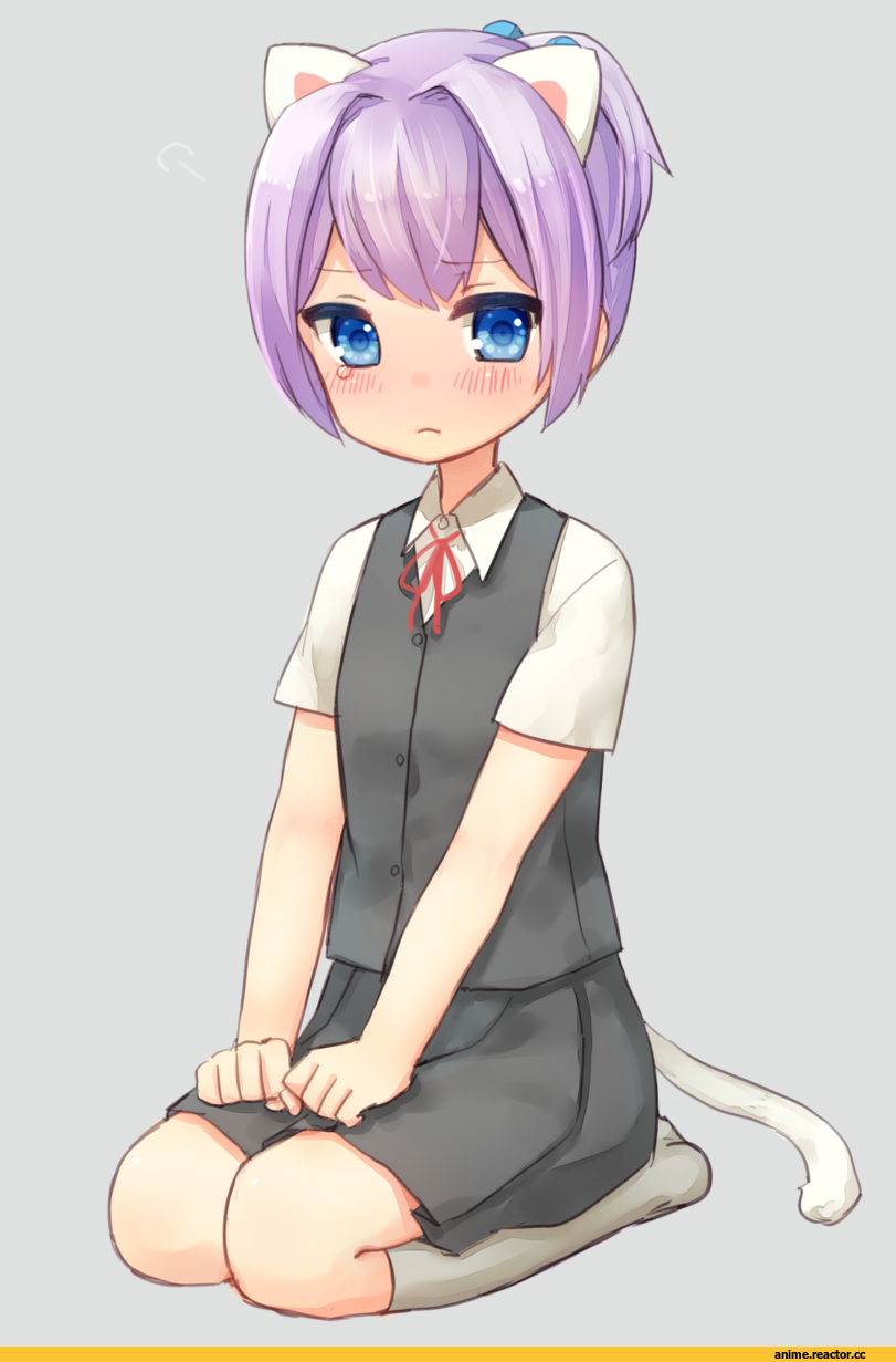 Kantai Collection, Shiranui (Kantai Collection), neko, Animal Ears, sad fuka, Anime