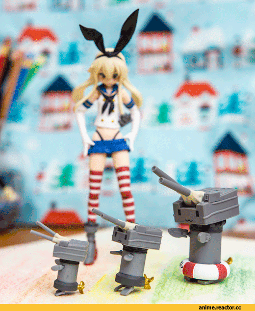 Kantai Collection, anime gif, Shimakaze, фигурка, Anime