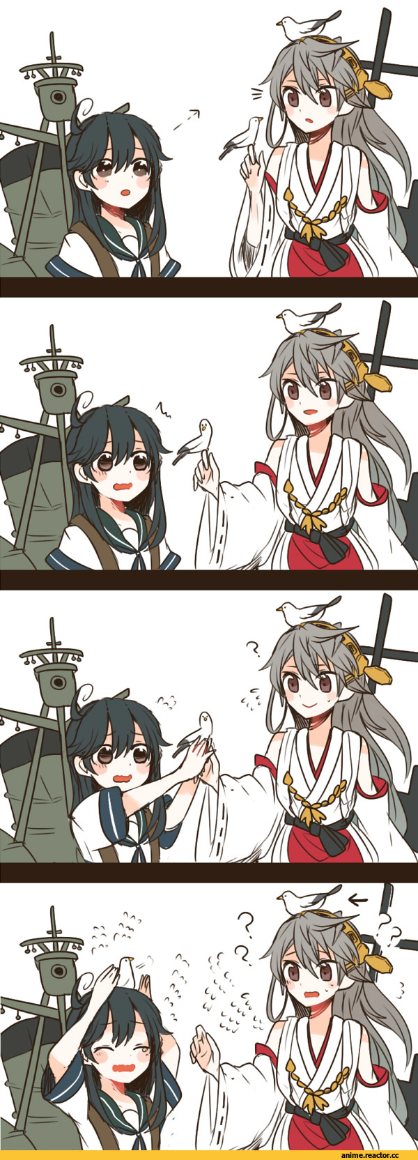 Ushio (Kantai Collection), Kantai Collection, Haruna (Kantai Collection), ёнкома, Anime