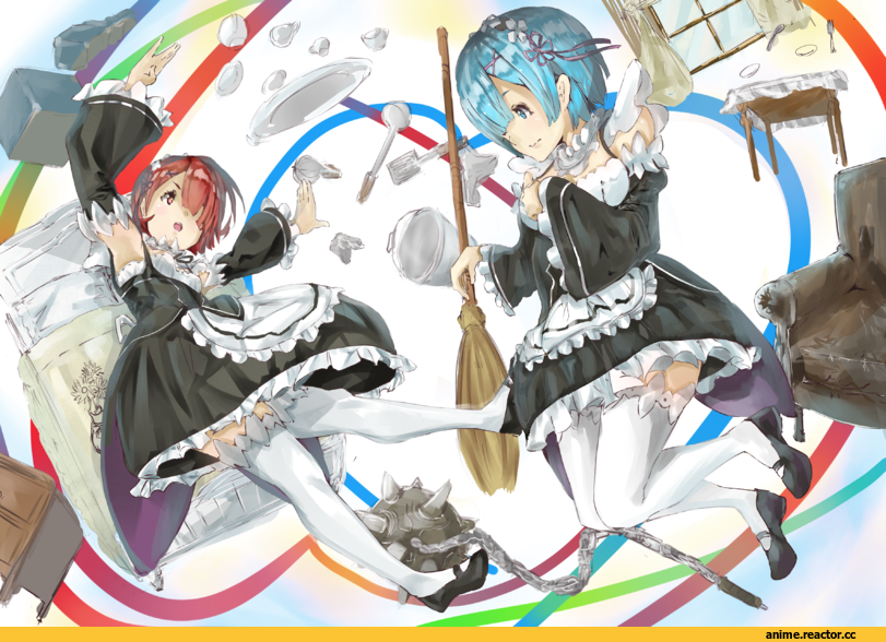 Re Zero Kara Hajimeru Isekai Seikatsu, Ram (Re Zero), Rem (re zero), Anime