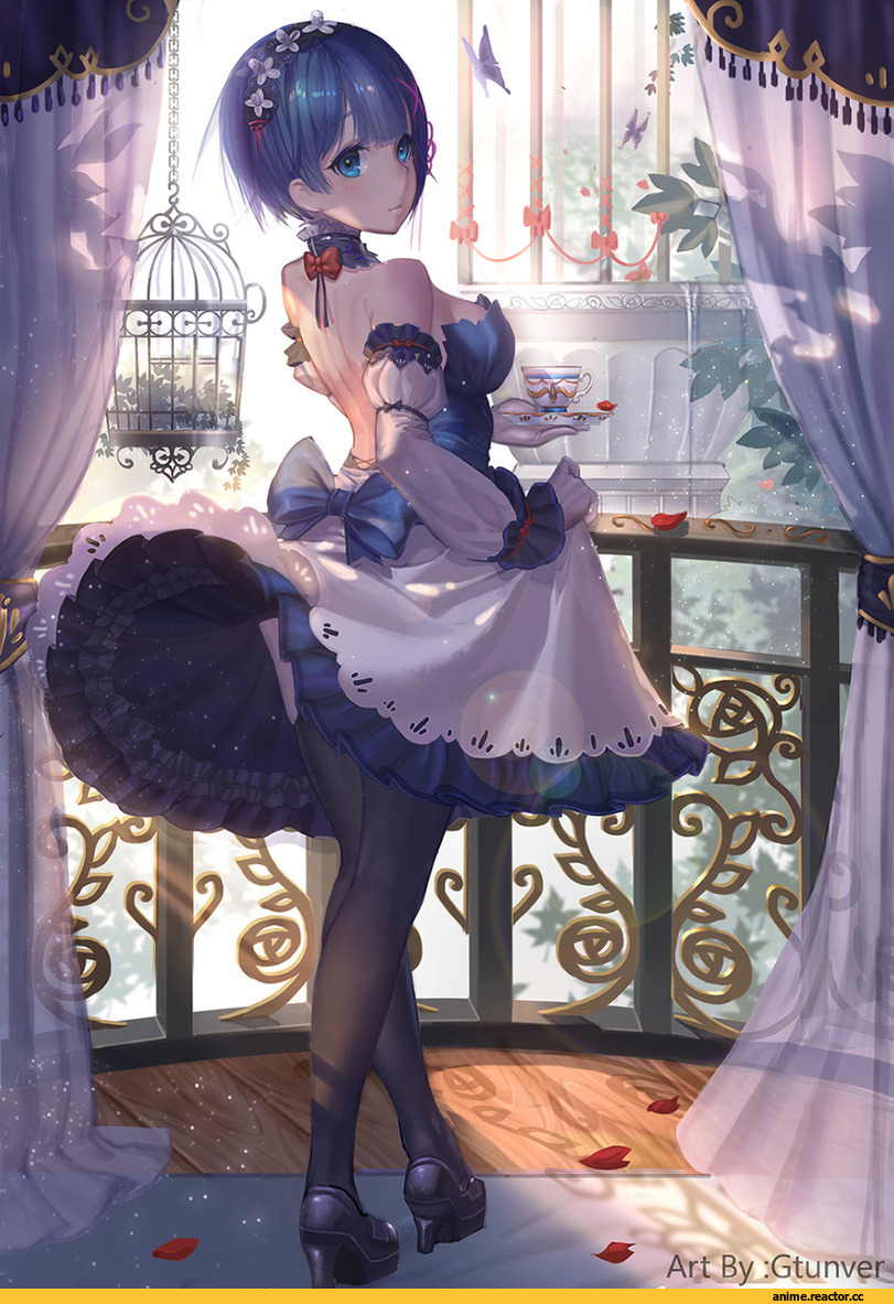 Rem (re zero), Re Zero Kara Hajimeru Isekai Seikatsu, Anime Art, Gtunver, Anime