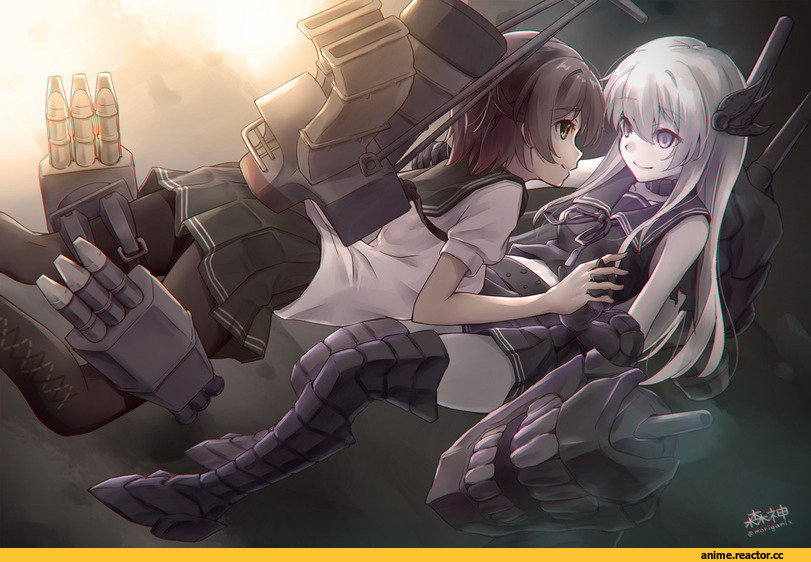 Kantai Collection, Kisaragi (Kantai Collection), Mutsuki (Kantai Collection), d-style wed, Abyssal Kanmusu, Anime